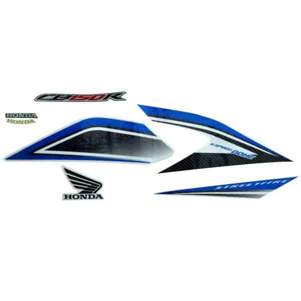 Sticker Body Kanan Putih Biru – New CB150R StreetFire K15G