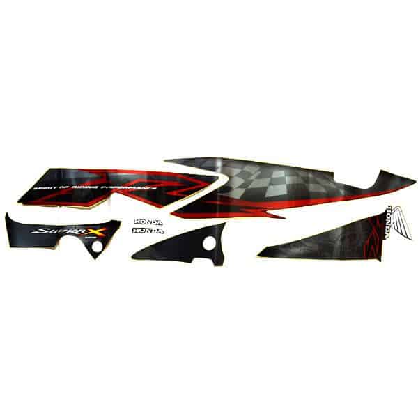 Sticker Body Kiri Phantom Black – Supra X 125