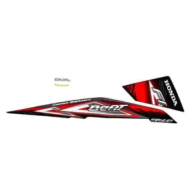 Sticker Body Kanan Black Red – BeAT FI