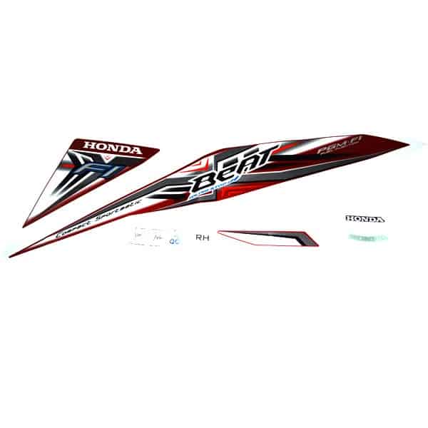 Sticker Body Kanan (Stripe Set Right Red) Merah – BeAT Sporty eSP New (K25)