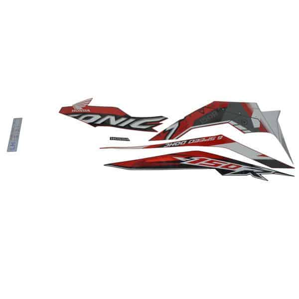 Sticker Body Kanan (Stripe Set L) Red – Sonic 150R (K56)