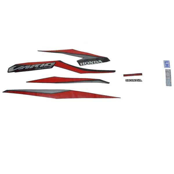 Stiker Body Kiri (Stripe Set L ISS) Hitam Honda New Vario 125 eSP (K60R)