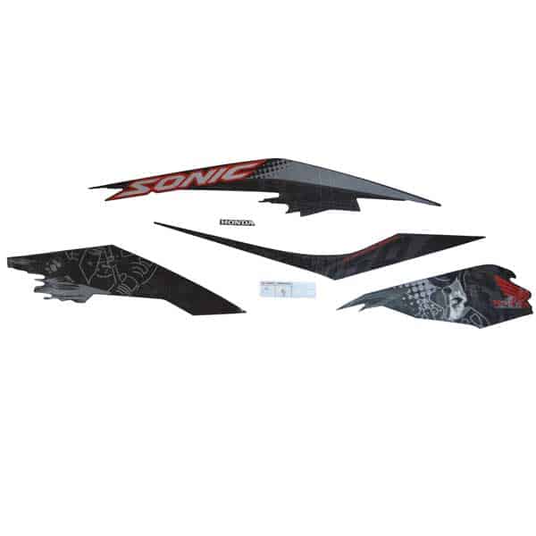 Sticker Body Kanan (Stripe Set R) Mate Black – Sonic 150R K56