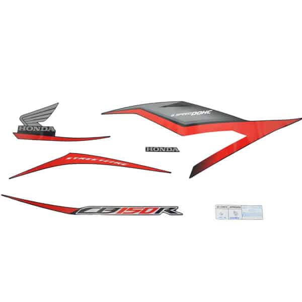 Sticker Body Kiri (Stripe Set L) Black Type 1 – CB150 streetFire K15M