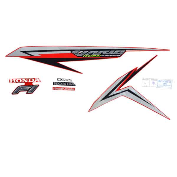 Sticker Body Kiri (Stripe Set L Red) – Vario 125 eSP