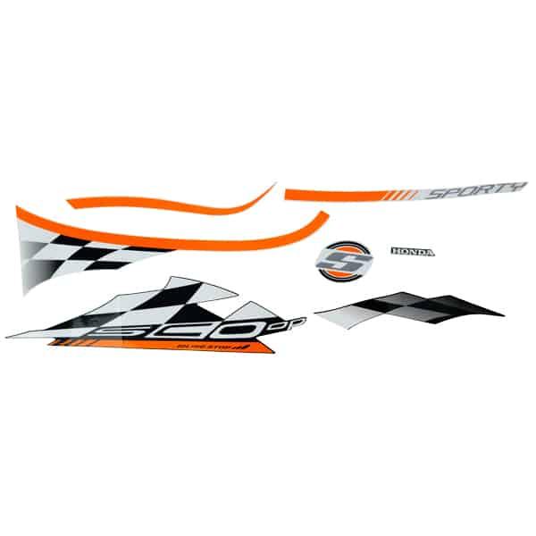 Stiker Body Kiri Putih (Stripe Set L) Honda Scoopy eSP K93