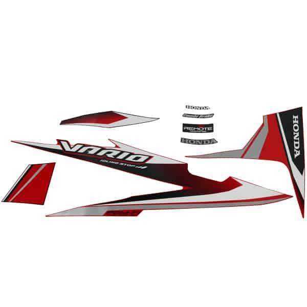 Sticker Body Set Kiri Merah SPS Honda Vario 110 eSP