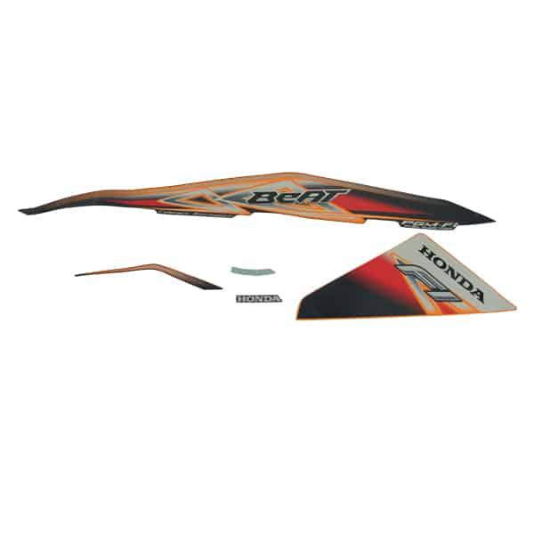 Sticker Body Kiri Orange Honda BeAT FI CBS K25