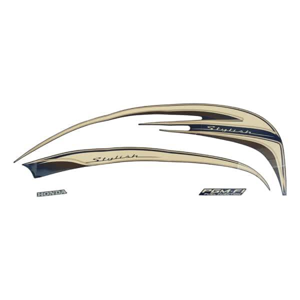 Sticker Body Set Kanan Beige Honda Scoopy FI K16G
