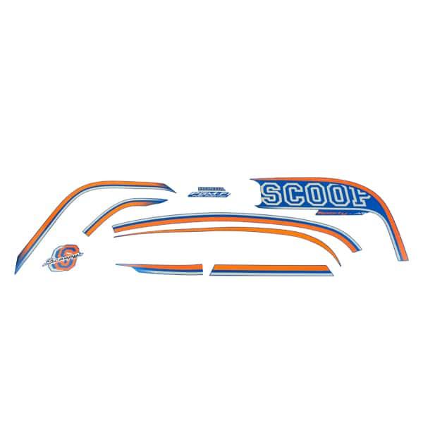 Sticker Body Set Kanan Biru Beige Honda Scoopy FI K16G