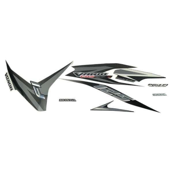 Sticker Body Set Kanan Putih Honda Vario Techno 125 Helm-In FI CBS