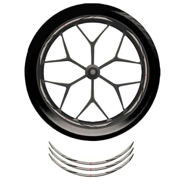 Stiker Velg Grey Metallic (Wheel Rim Sticker) Honda Sport Velg Ring 17