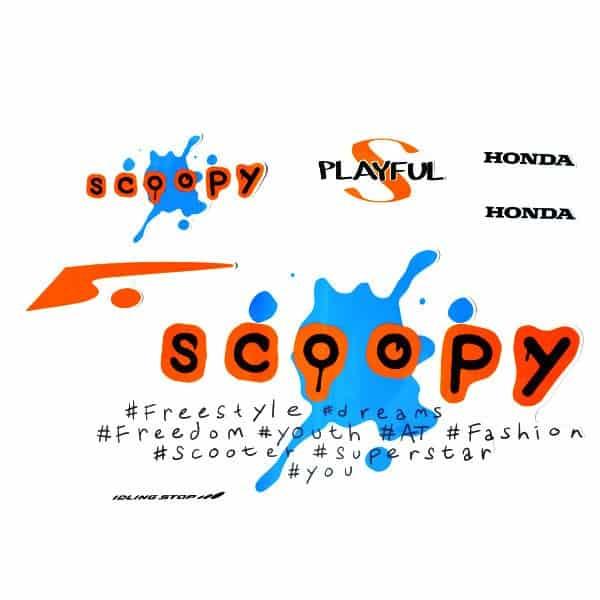 Sticker Body Kiri Putih Biru – Scoopy eSP K93