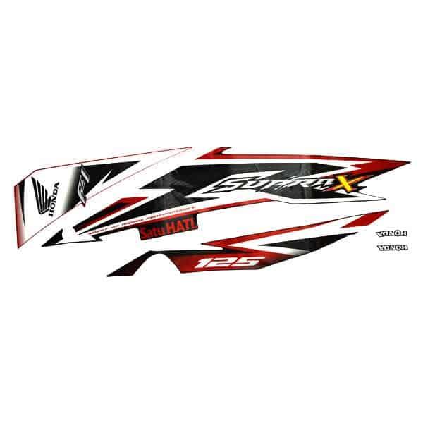 Sticker Body Kiri Red Black – New Supra X 125 FI