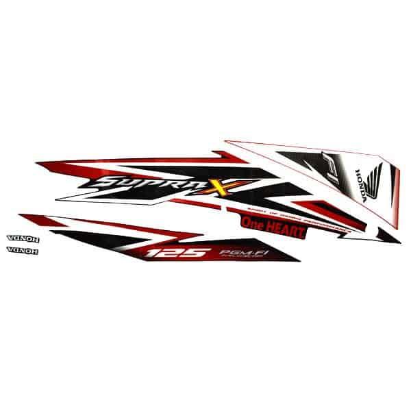 Sticker Body Kanan Red Black – New Supra X 125 FI
