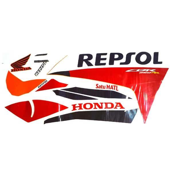 Stiker Body Kiri (Stripe Set L) Honda CBR 250RR Repsol