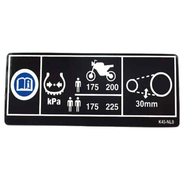 Label Tire &amp; Drive Chain – Honda CBR 150R K45R, New CB150R Streetfire