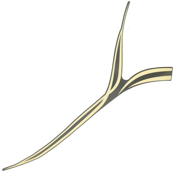 Stripe Right Front Top Cover Type 2 Honda Genio