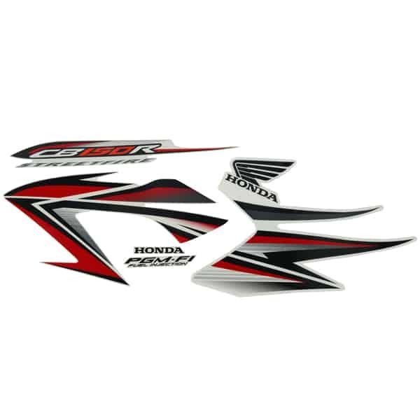Sticker Body Kiri Putih Merah Honda CB150R StreetFire K15