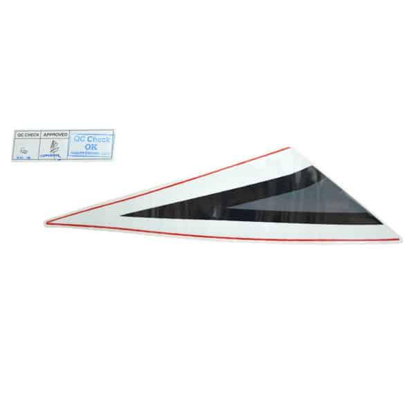 Sticker Body (Stripe L Fuel Tank Type 1) Hitam Putih – CBR 150R K45N