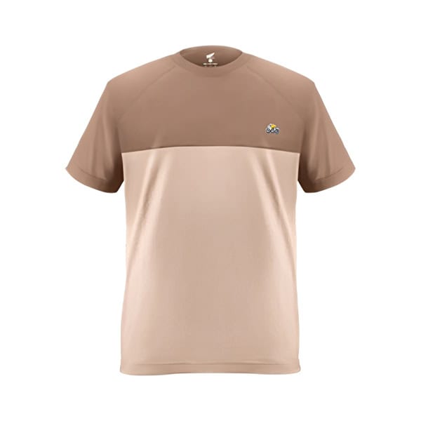 Baju Two Tone T-Shirt Beige (XXL)