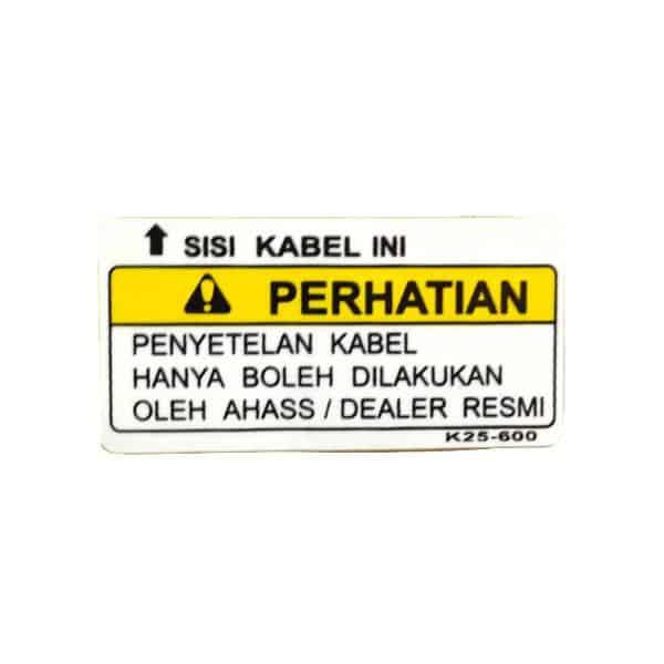Label CBS Caution Honda BeAT eSP
