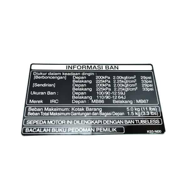 Label Tire – Scoopy eSP (K93 New)