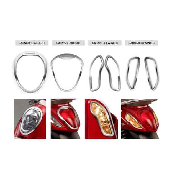 Paket Aksesoris Garnis Lampu Honda Scoopy eSP Chrome