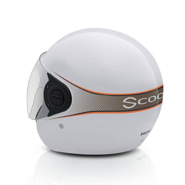 Helm Scoopy Retro White