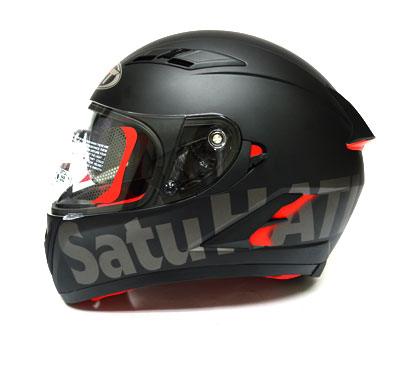 Helm KYT Satu Hati Black Matte Edition (L)