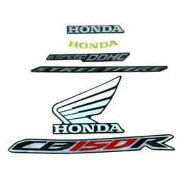 [871X0K15930ZAL] Sticker Body Kiri Hitam Merah ZAL – New CB150R StreetFire K15G