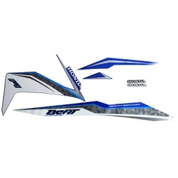 [871X0K81N00ZAR] Sticker Body Kanan Biru Putih (Electro Blue)  – New BeAT eSP