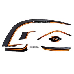 [871X0K93N00ZAL] Sticker Body Kiri Hitam Silver – Scoopy eSP K93