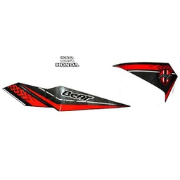 [871X0K81N00ZDL] Sticker Body Kiri Hitam (Hard Rock Black) – BeAT eSP New (K81)