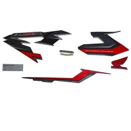 [871X0K15630ZAL] Sticker Body Kiri(Stripe Set L) Black Red – CB150 StreetFire New K15G