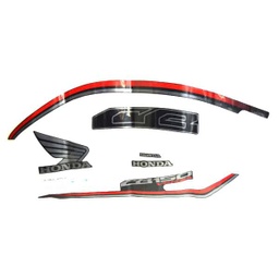 [871X0K18960ZDR] Stiker Body Set SW Kanan Hitam Honda CB 150 Verza