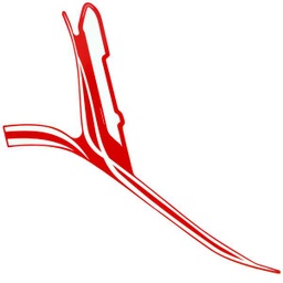 [86642K0JN40ZC] Stripe Left Front Top Cover Type 1 Honda Genio