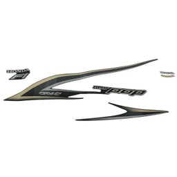[871X0K61920ZAL] Sticker Body Set Kiri Hitam Honda BeAT POP eSP K61