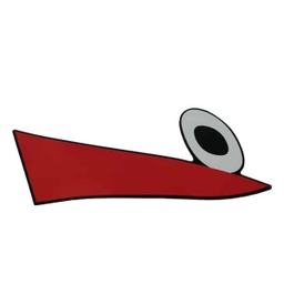 [86831K2FN40ZB] Sticker Body Kanan Atas Type 1 Honda Scoopy K2F