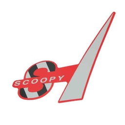 [86647K2FN40ZB] Sticker Cover Depan Kiri Type 1 Honda Scoopy K2F