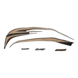 [871X0K16A20ZAL] Sticker Body Set Kiri Hitam Honda Scoopy FI K16G