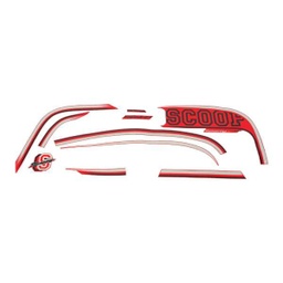 [871X0K16A30ZDR] Sticker Body Set Kanan Merah Honda Scoopy FI K16G