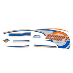 [871X0K16A50ZBR] Sticker Body Set Kanan Putih Honda Scoopy eSP K16R