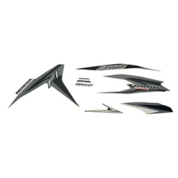 [871X0KZRB00ZCL] Sticker Body Set Kiri Putih Silver Honda Vario Techno 125 FI STD