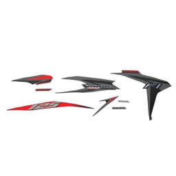 [871X0KZRB10ZAL] Sticker Body Set Kiri Hitam Honda Vario Techno 125 FI CBS ISS