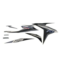 [871X0KZRB30ZCL] Sticker Body Set Kiri Putih Silver Honda Vario Techno 125 FI CBS ISS