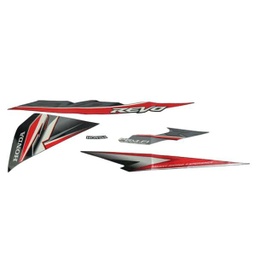 [871X0K03N30ZAL] Sticker Body Set Kiri Hitam Honda Revo 110 FI