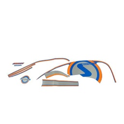 [871X0K16A10ZBR] Sticker Body Set Kanan Biru Cream Honda Scoopy FI K16G