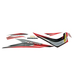 [871X0K07900ZCL] Sticker Body Set Kiri Merah Silver Honda Blade 110 K07