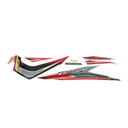 [871X0K07900ZCR] Sticker Body Set Kanan Merah Silver Honda Blade 110 K07